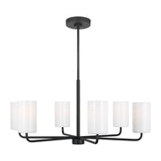 Generation GLC1026EN3 Rhett 6-lt 32" LED Chandelier - Midnight Black