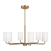 Generation GLC1026 Rhett 6-lt 32" Chandelier - Satin Brass