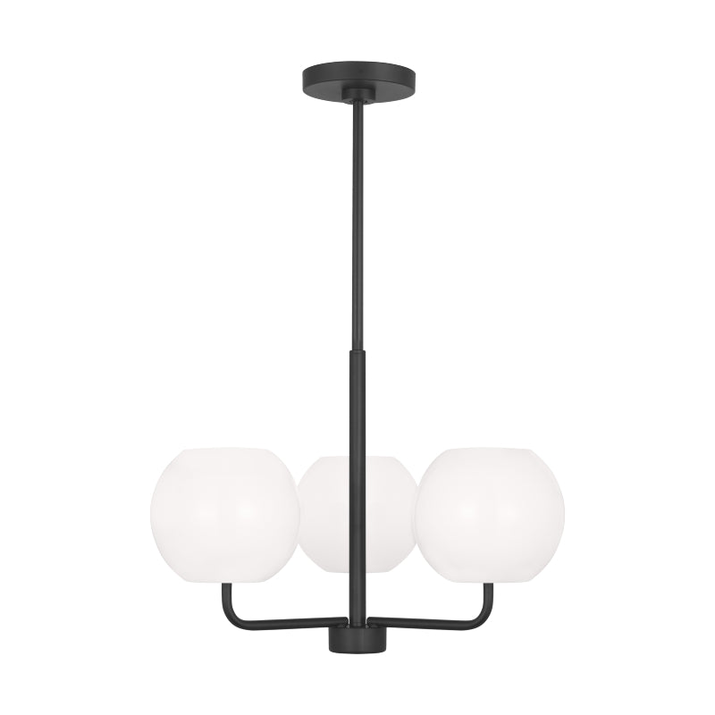 Generation GLC1043EN3 Rory 3-lt 21" LED Chandelier - Midnight Black