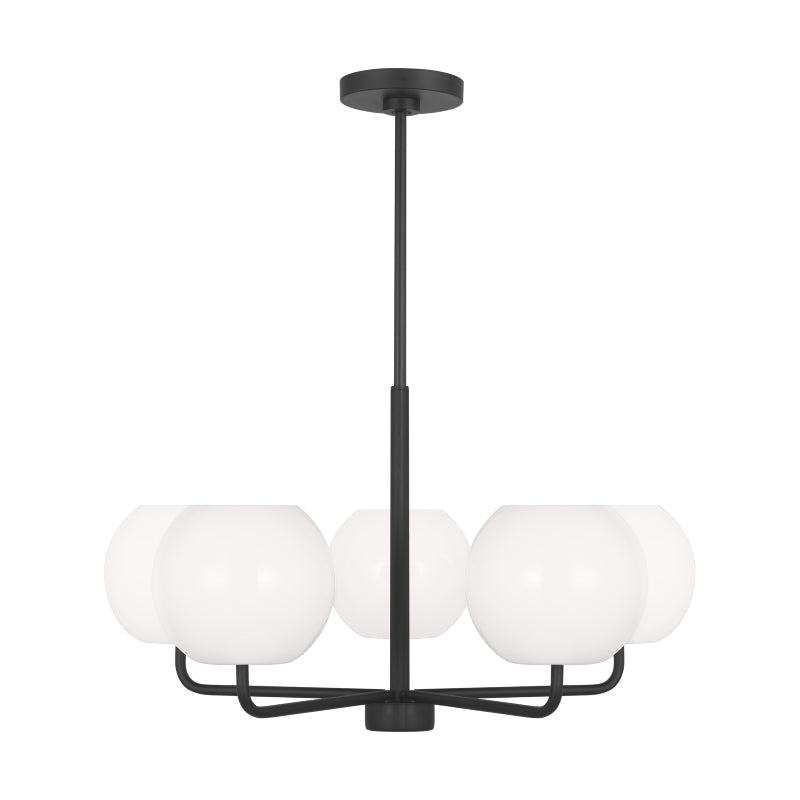 Generation GLC1055 Rory 5-lt 27" Chandelier - Midnight Black