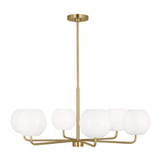 Generation GLC1066EN3 Rory 6-lt 35" LED Chandelier - Satin Brass