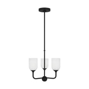 Generation GLC1073EN3 Emile 3-lt 16" LED Chandelier - Midnight Black