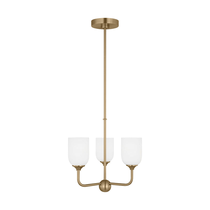 Generation GLC1073 Emile 3-lt 16" Chandelier - Satin Brass