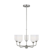 Generation GLC1085EN3 Emile 5-lt 20" LED Chandelier - Brushed Steel
