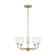 Generation GLC1085EN3 Emile 5-lt 20" LED Chandelier - Satin Brass