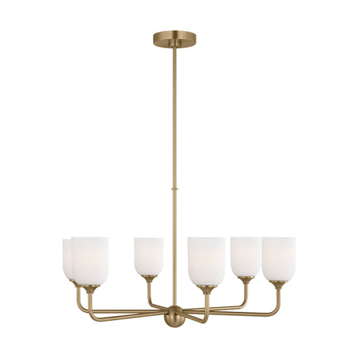 Generation GLC1096 Emile 6-lt 30" Chandelier - Satin Brass