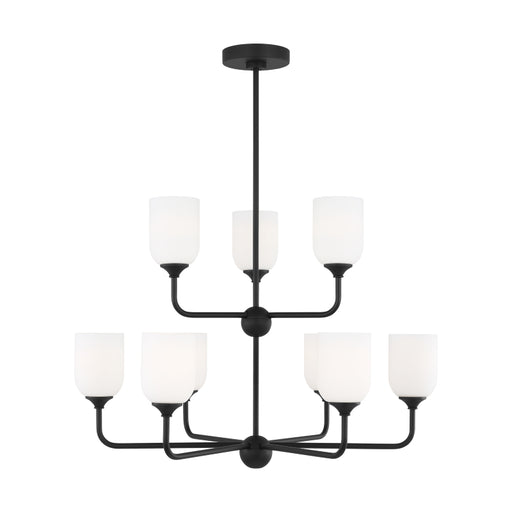 Generation GLC1109 Emile 9-lt 30" Chandelier - Midnight Black