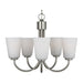 Generation GLC1115 Miles 5-lt 21" Chandelier - Brushed Nickel