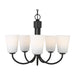Generation GLC1115 Miles 5-lt 21" Chandelier - Midnight Black