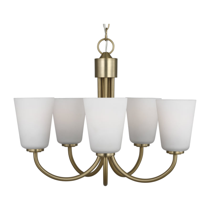 Generation GLC1115 Miles 5-lt 21" Chandelier - Satin Brass