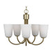 Generation GLC1115 Miles 5-lt 21" Chandelier - Satin Brass