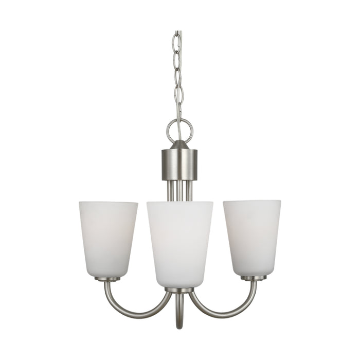 Generation GLC1123 Miles 3-lt 18" Chandelier - Brushed Nickel