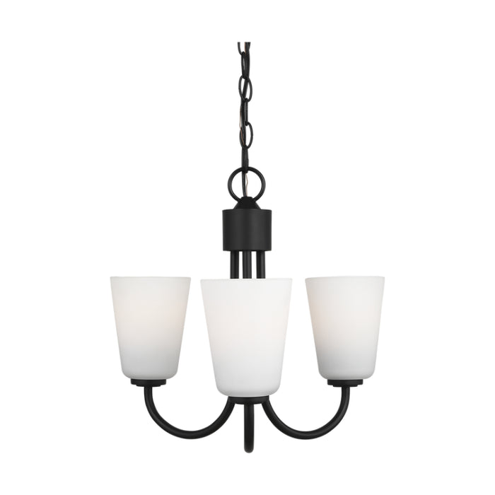 Generation GLC1123 Miles 3-lt 18" Chandelier - Midnight Black