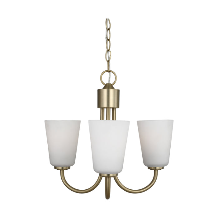 Generation GLC1123 Miles 3-lt 18" Chandelier - Satin Brass