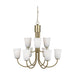 Generation GLC1139 Miles 9-lt 29" Chandelier - Satin Brass