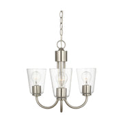 Generation GLC1153 Miles 3-lt 18" Chandelier - Brushed Nickel