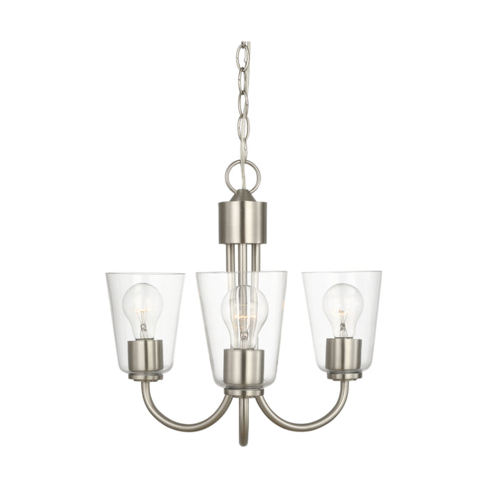 Generation GLC1153 Miles 3-lt 18" Chandelier - Brushed Nickel