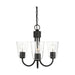 Generation GLC1153 Miles 3-lt 18" Chandelier - Midnight Black