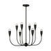 Generation GLC1218 Maya 8-lt 27" Chandelier - Midnight Black