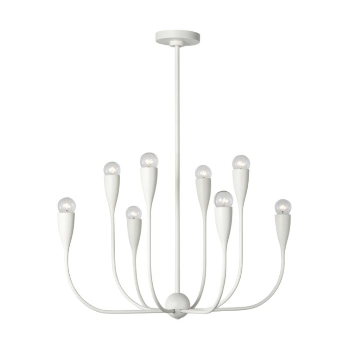 Generation GLC1218 Maya 8-lt 27" Chandelier - Matte White