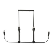 Generation GLC1226 Maya 6-lt 48" Linear Chandelier - Midnight Black
