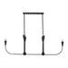 Generation GLC1226 Maya 6-lt 48" Linear Chandelier - Midnight Black