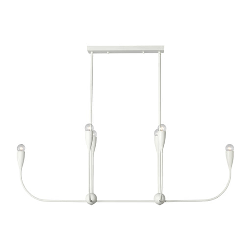 Generation GLC1226 Maya 6-lt 48" Linear Chandelier - Matte White