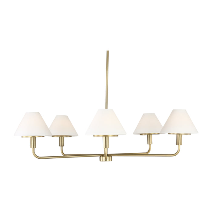 Generation GLC1235 Mendota 5-lt 40" Chandelier - Satin Brass