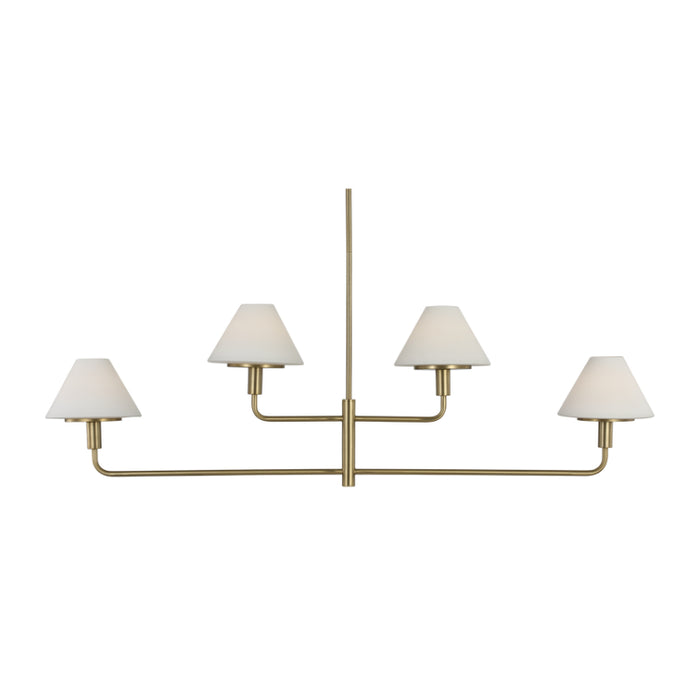 Generation GLC1244 Mendota 4-lt 50" Chandelier - Satin Brass