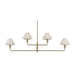 Generation GLC1244 Mendota 4-lt 50" Chandelier - Satin Brass