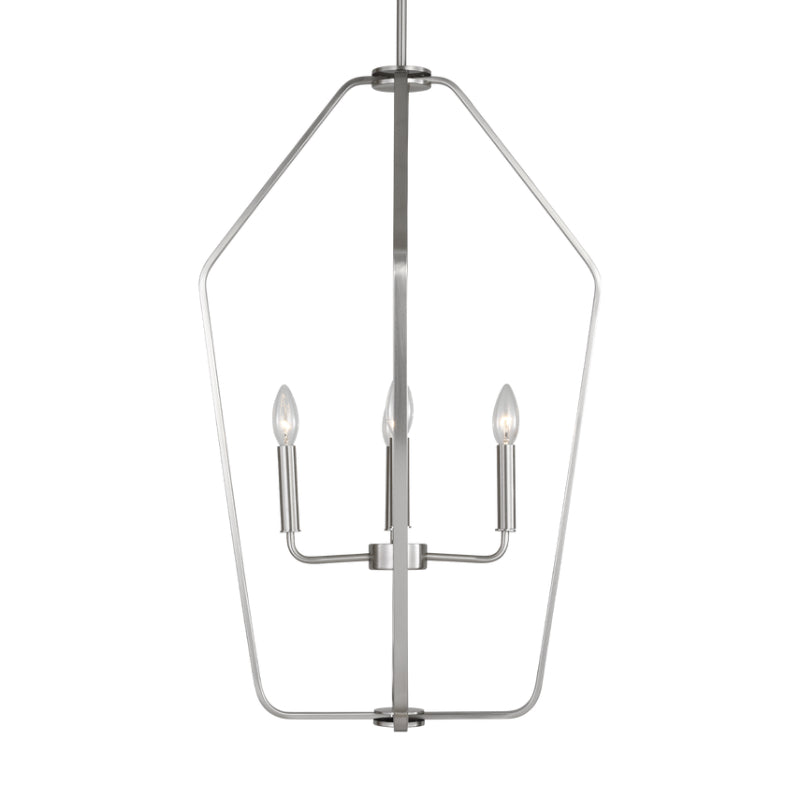 Generation GLC1274 Kennan 4-lt 19" Chandelier - Brushed Nickel