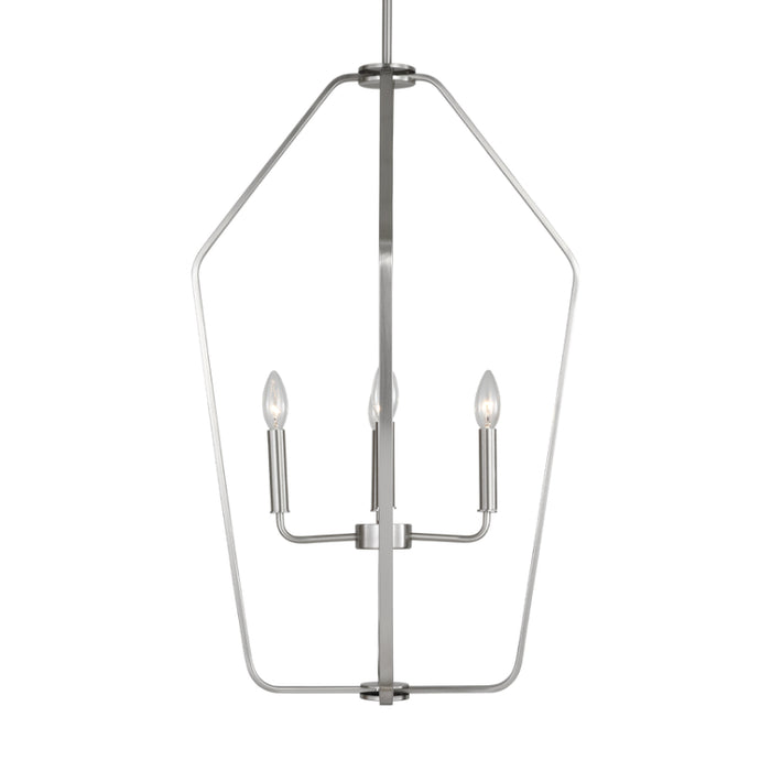 Generation GLC1274 Kennan 4-lt 19" Chandelier - Brushed Nickel