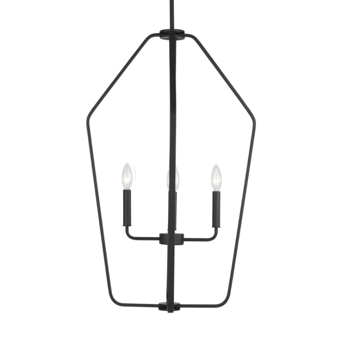 Generation GLC1274 Kennan 4-lt 19" Chandelier - Midnight Black