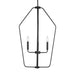 Generation GLC1274 Kennan 4-lt 19" Chandelier - Midnight Black