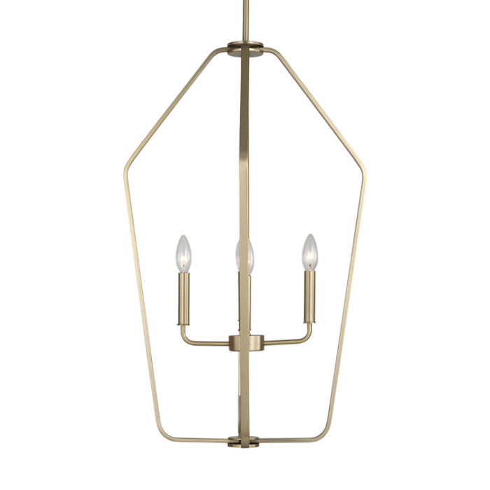 Generation GLC1274 Kennan 4-lt 19" Chandelier - Satin Brass