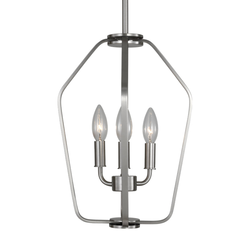 Generation GLC1283 Kennan 3-lt 11" Chandelier - Brushed Nickel