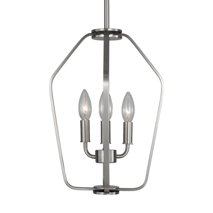Generation GLC1283 Kennan 3-lt 11" Chandelier - Brushed Nickel
