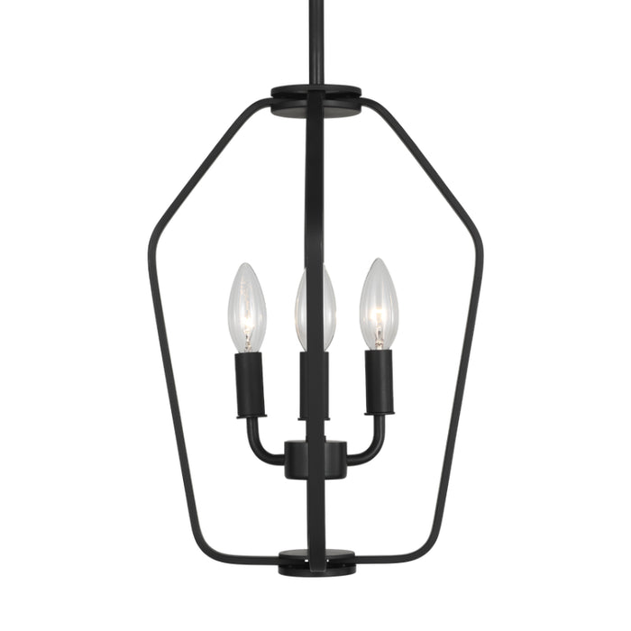Generation GLC1283 Kennan 3-lt 11" Chandelier - Midnight Black