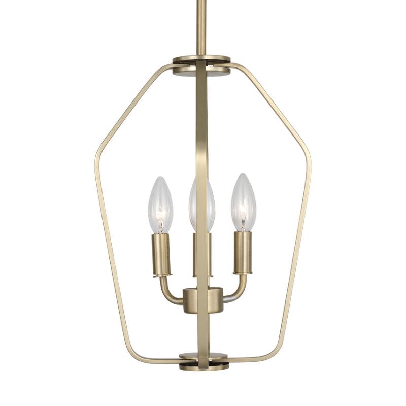 Generation GLC1283 Kennan 3-lt 11" Chandelier - Satin Brass
