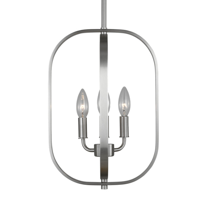 Generation GLC1293 Loretto 3-lt 11" Chandelier - Brushed Nickel