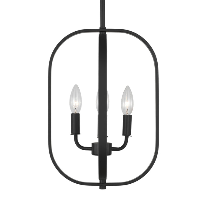 Generation GLC1293 Loretto 3-lt 11" Chandelier - Midnight Black