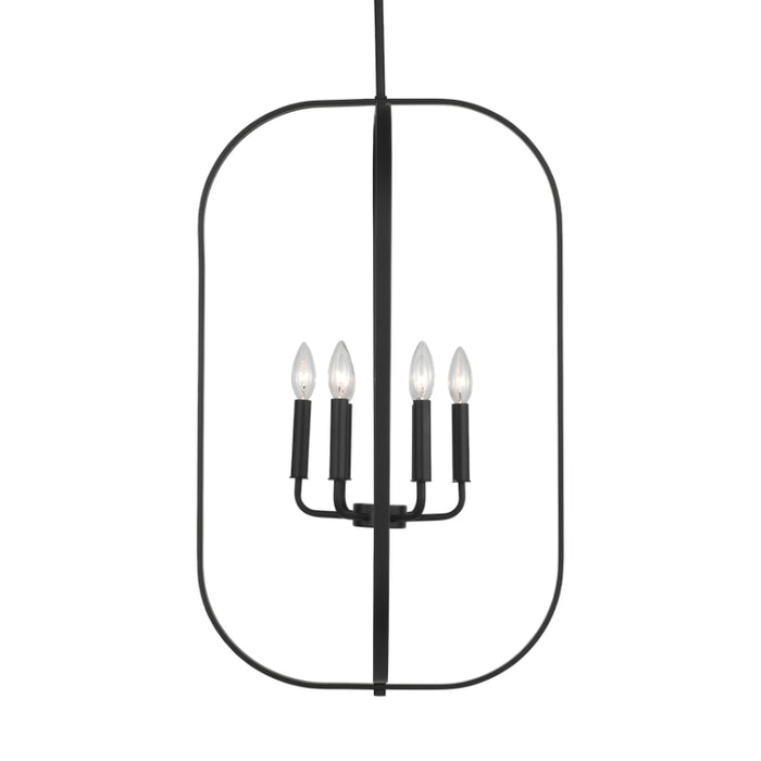 Generation GLC1316 Loretto 6-lt 19" Chandelier - Midnight Black