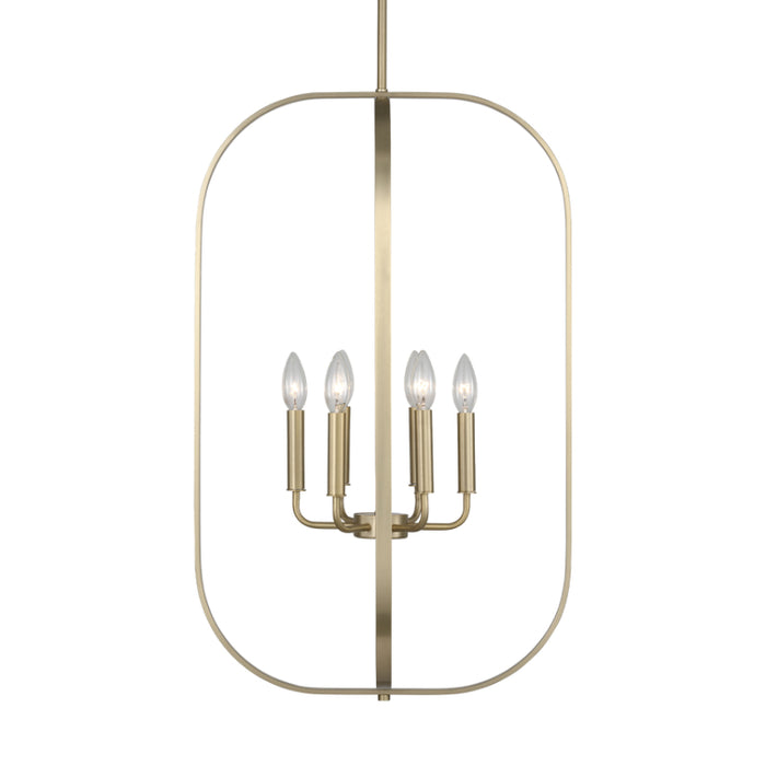 Generation GLC1316 Loretto 6-lt 19" Chandelier - Satin Brass