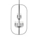 Generation GLC1329 Loretto 9-lt 24" Chandelier - Midnight Black