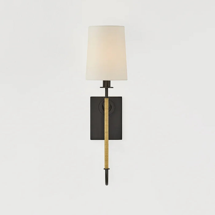 Hudson Valley 2071 Glenmont 1-lt 21" Tall Wall Sconce - Aged Brass with Distressed Bronze