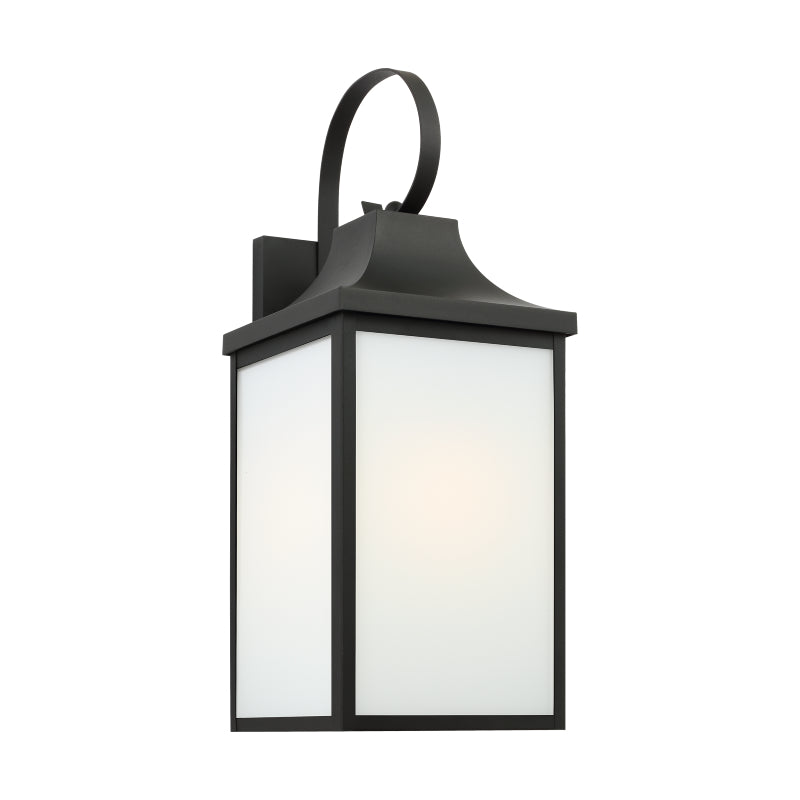 Generation GLO1031 Saybrook 1-lt 22" Tall Outdoor Large Wall Lantern - Textured Black