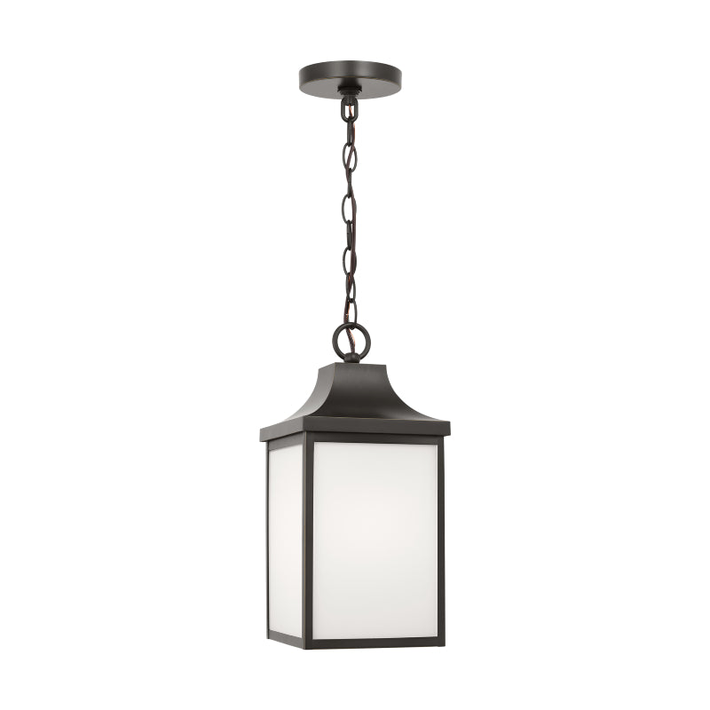 Generation GLO1041 Saybrook 1-lt 7" Hanging Lantern - Antique Bronze