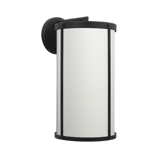 Generation GLO1121 Luning 1-lt 19" Tall LED Outdoor Extra Large Wall Lantern - Textured Black/White Aluminum