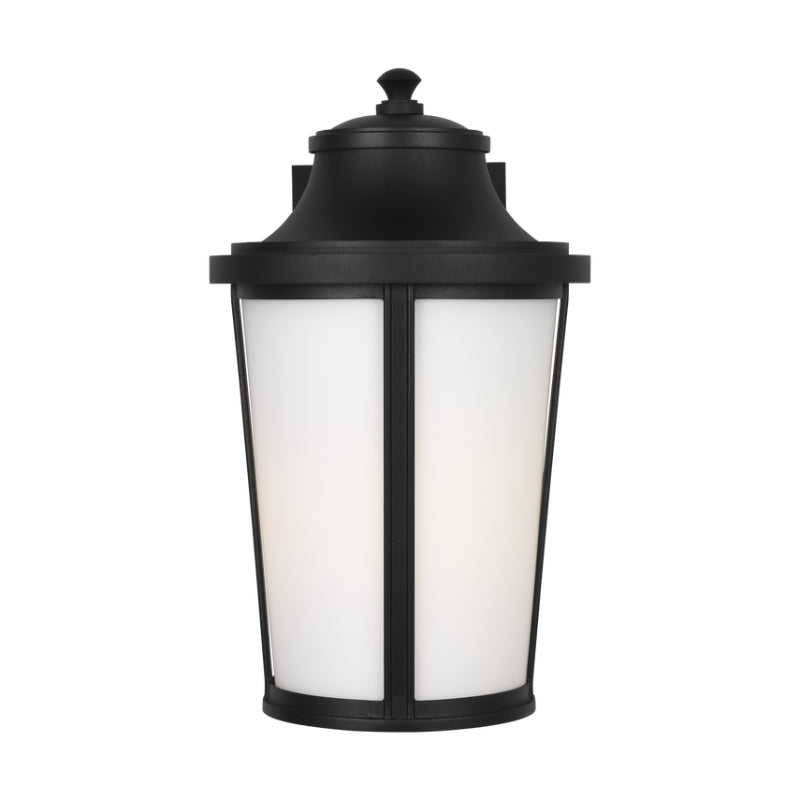 Generation GLO1151 Portola 1-lt 14" Tall Outdoor Medium Wall Lantern - Textured Black