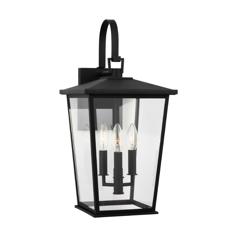 Generation GLO1403 Linton 3-lt 20" Tall Outdoor Wall Lantern - Textured Black